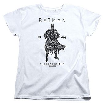 Batman Paislety Silhouette Short Sleeve Womens T-shirt
