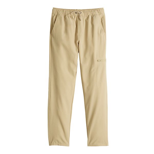 Boys 8-20 Sonoma Goods For Life® Pull-On Performance Pants in Regular & Husky - Khaki (SMALL)