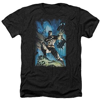 Batman Stormy Dark Knight Adult Heather T-shirt