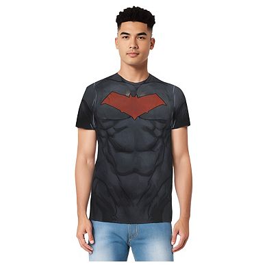 Batman Red Hood Style 2 Short Sleeve Adult Poly Crew T-shirt