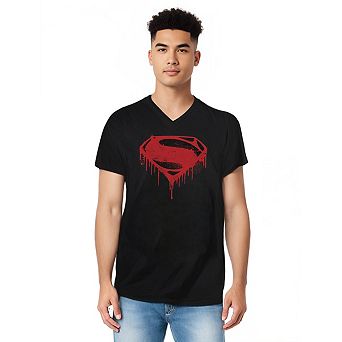 Batman V Superman Splattered Short Sleeve T-shirt