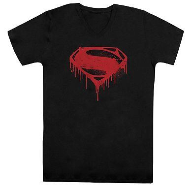 Batman V Superman Splattered Short Sleeve T-shirt