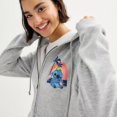 Disney's Lilo & Stitch Juniors' Ohana Zip-Up Graphic Hoodie