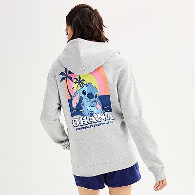 Disney's Lilo & Stitch Juniors' Ohana Zip-Up Graphic Hoodie