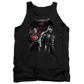 Batman V Superman Stand Off Adult Tank Top