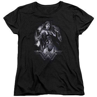 Batman V Superman Rainy Night Short Sleeve Womens T-shirt