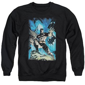 Batman Stormy Dark Knight Adult Crewneck Sweatshirt