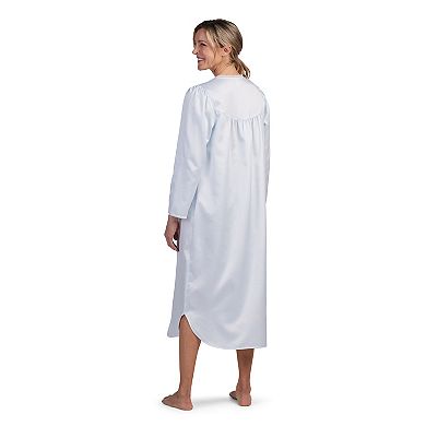 Women's Miss Elaine Essentials Brushed Back Satin Long Gown