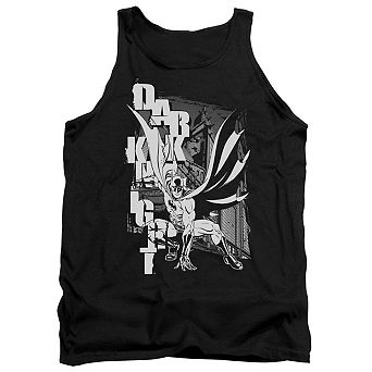 Batman Vertical Letters Adult Tank Top