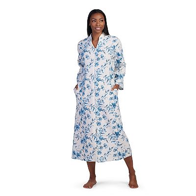 Miss Elaine Long Bathrobe With Zipper Women's Miss Elaine