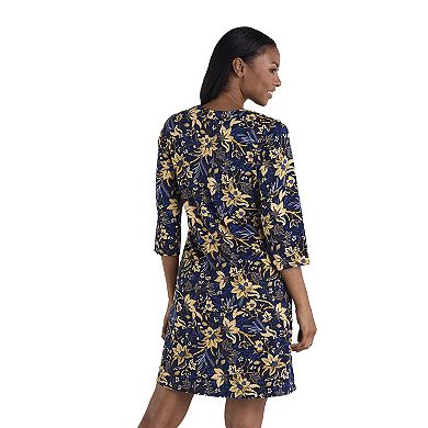 Women's Miss Elaine Essentials Micro Velvet Short Gown