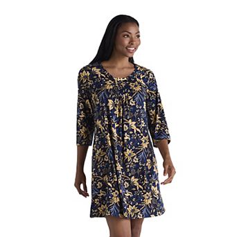 Women's Miss Elaine Essentials Micro Velvet Short Gown