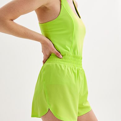 Juniors' SO Sporty Crossback Running Romper