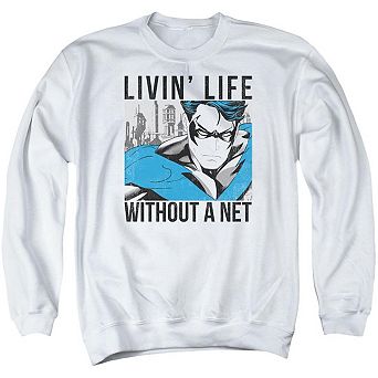 Batman Without A Net Adult Crewneck Sweatshirt