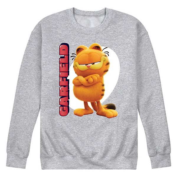 Vintage 1970'S Mitey Miss Garfield Garfield character sweatshirt, size L, men's unclear white type Vintage Second Hand