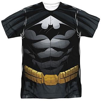 Batman Uniform Short Sleeve Adult Poly Crew T-shirt