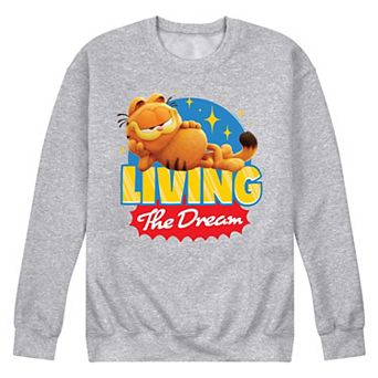 Men's Garfield The Movie Living The Dream Fleece Sweatshirt