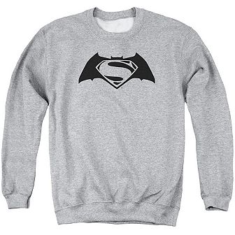 Batman V Superman Simple Logo Adult Crewneck Sweatshirt