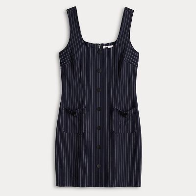 Juniors' SO Pinstripe Dress