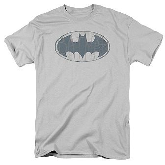 Batman Water Sketch Signal Short Sleeve Adult T-shirt