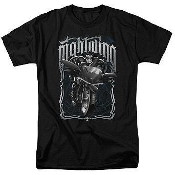 Batman Nightwing Biker Short Sleeve Adult T-shirt
