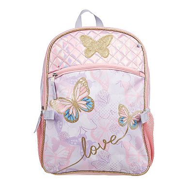 Girls 5-Piece Butterfly Backpack Set