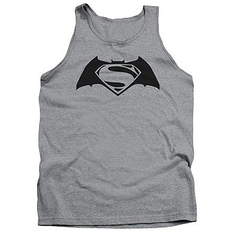 Batman V Superman Simple Logo Adult Tank Top