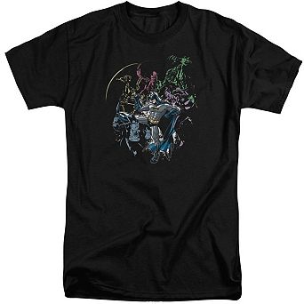 Batman Surrounded Short Sleeve Adult Tall T-shirt