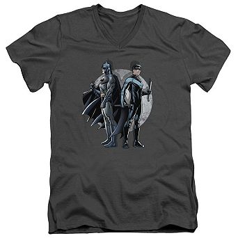 Batman Spotlight Short Sleeve Adult V Neck T-shirt