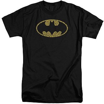 Batman Word Logo Short Sleeve Adult Tall T-shirt