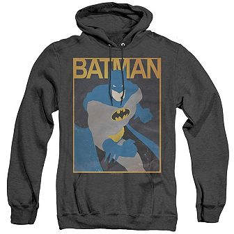 Batman Simple Bm Poster Adult Heather Hoodie