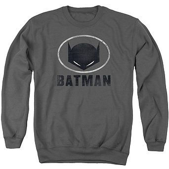 Batman Mask In Oval Adult Crewneck Sweatshirt