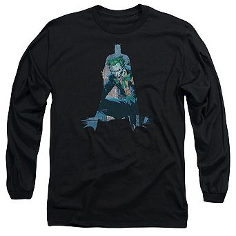 Batman Scene Inside Long Sleeve Adult T-shirt