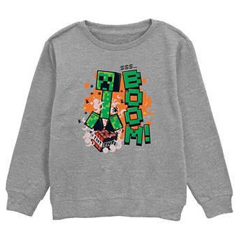 Boys Minecraft Creeper Over TNT Graphic Fleece