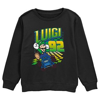 Boys Mario Kart Luigi Winning 92 Graphic Fleece