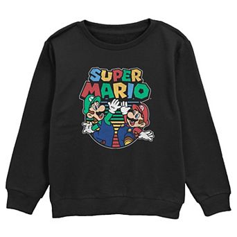 Boys Super Mario Bros Mario And Luigi Graphic Fleece