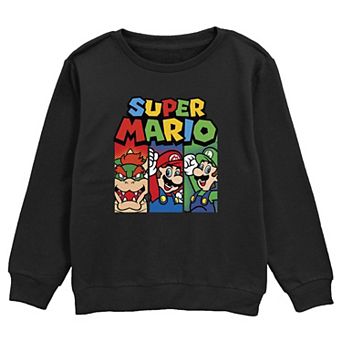 Boys Super Mario Bros Happy Brothers Graphic Fleece