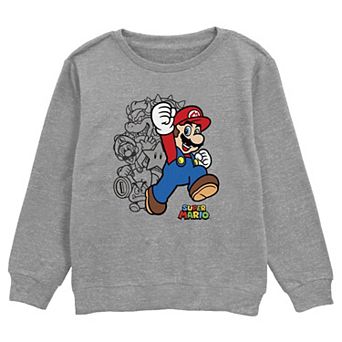 Boys Super Mario Bros Drawn Heroes Graphic Fleece