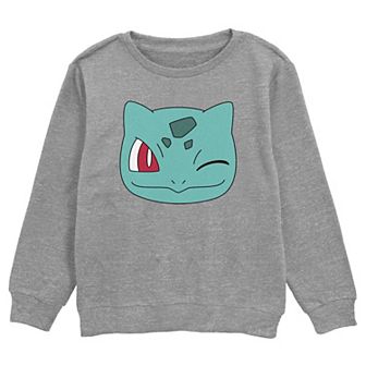 Boys Pokemon Bulbasaur Winking Face Graphic Fleece