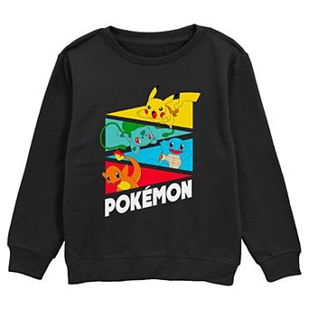 Boys Pokemon Starters In Action Graphic Fleece