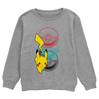 Boys Pokemon Pikachu Pokeballs Background Graphic Fleece