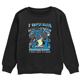 Boys Pokemon Lucario Description Graphic Fleece