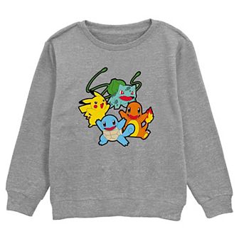 Boys Pokemon Classic Starter Group Graphic Fleece