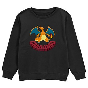 Boys Pokemon Charizard Poster Graphic Fleece