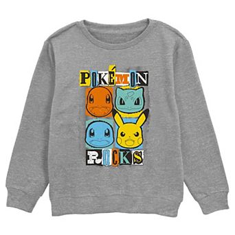 Boys Pokemon Starters Rocks Graphic Fleece