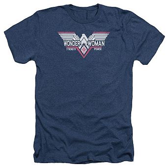 Batman V Superman Thunder Logo Adult Heather T-shirt