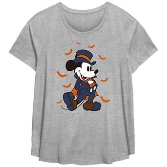 Disney's Mickey Mouse Vampire And Bats Plus Size Graphic Tee