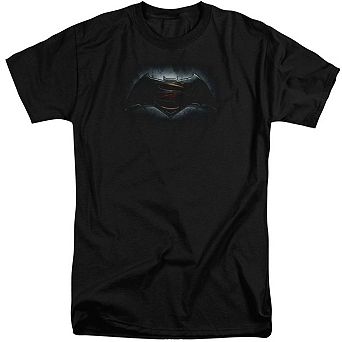 Batman V Superman Logo Short Sleeve Adult Tall T-shirt