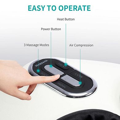 Nekteck Shiatsu Foot Massager Machine With Soothing Heat White