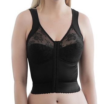 Front Closure Back Support Wireless Bandeau Bra